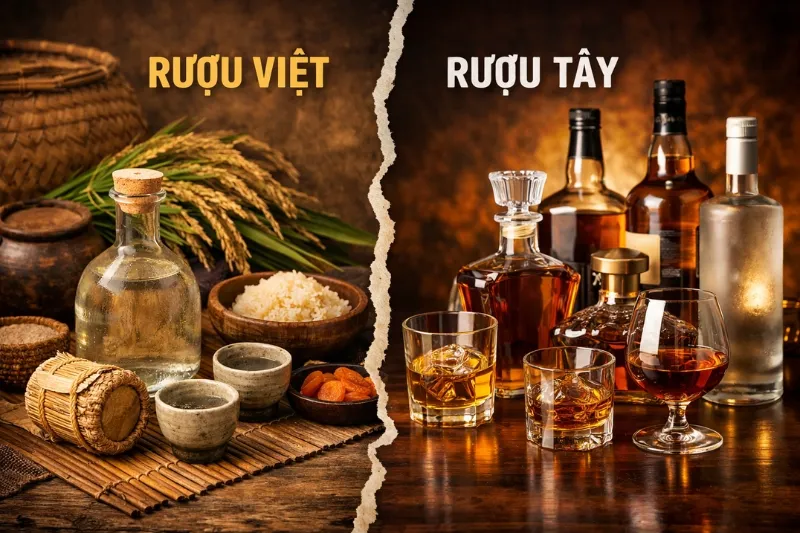 Rượu Việt có gì khác rượu tây?